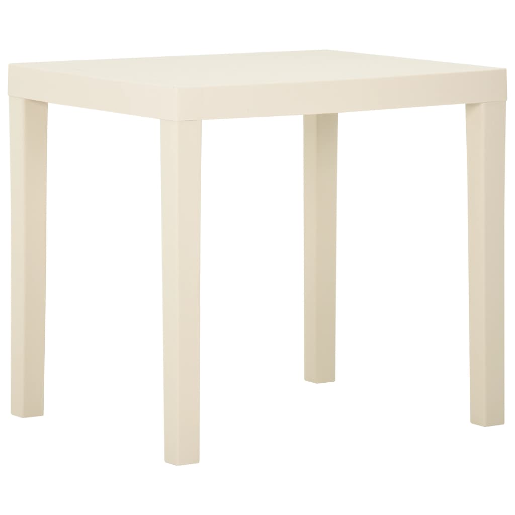 

vidaXL Patio Table White 31.1"x25.6"x28.3" Plastic