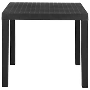 Zahradní stůl šedý 79 x 65 x 72 cm plast - obrázek 2
