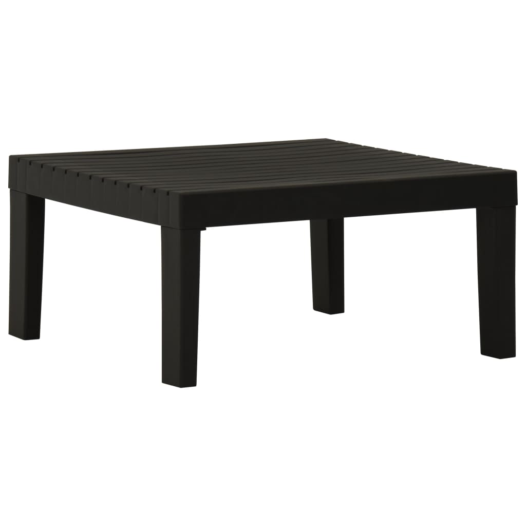 

vidaXL Patio Lounge Table Plastic Gray