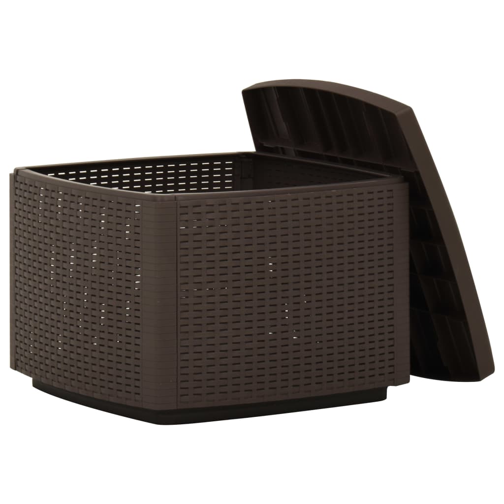 Garden Table Mocha 53x53x40 Cm Plastic VidaXL 15 width=274