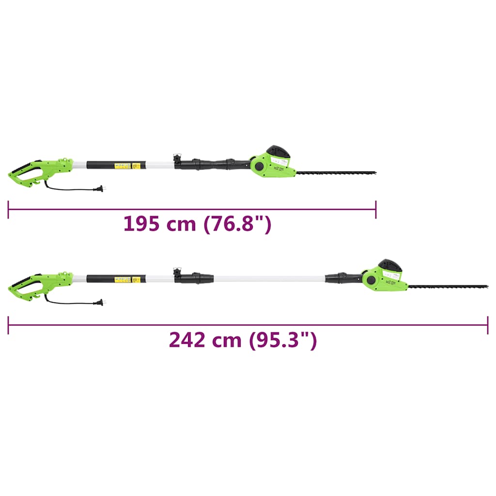 2 az 1-ben teleszkópos láncfűrész/sövényvágó 25/41 cm 710/550W 