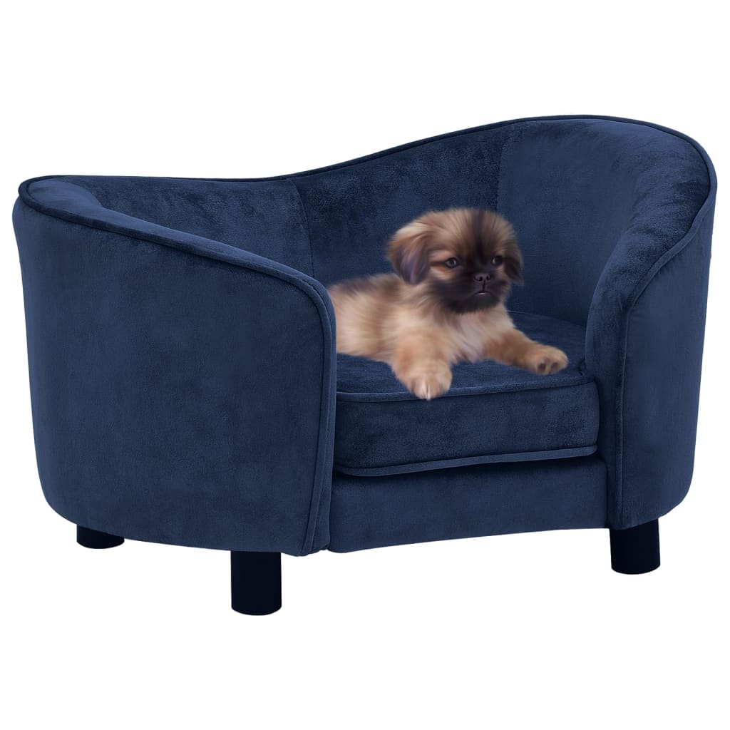 Sofa za pse plava 69 x 49 x 40 cm plišana Krevete za Pse Naručite namještaj na deko.hr 20