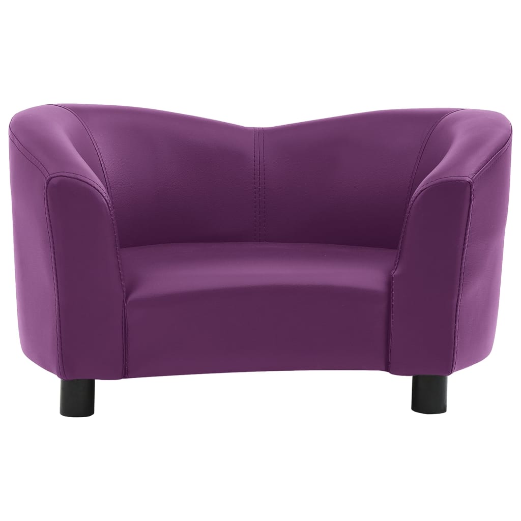 vidaXL Sofa dla psa, burgundowa, 67x41x39 cm, sztuczna skóra