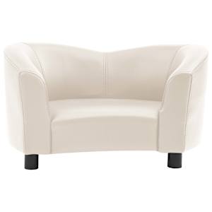 vidaXL Lova &scaron;unims, kreminės spalvos, 67x41x39cm, dirbtinė oda