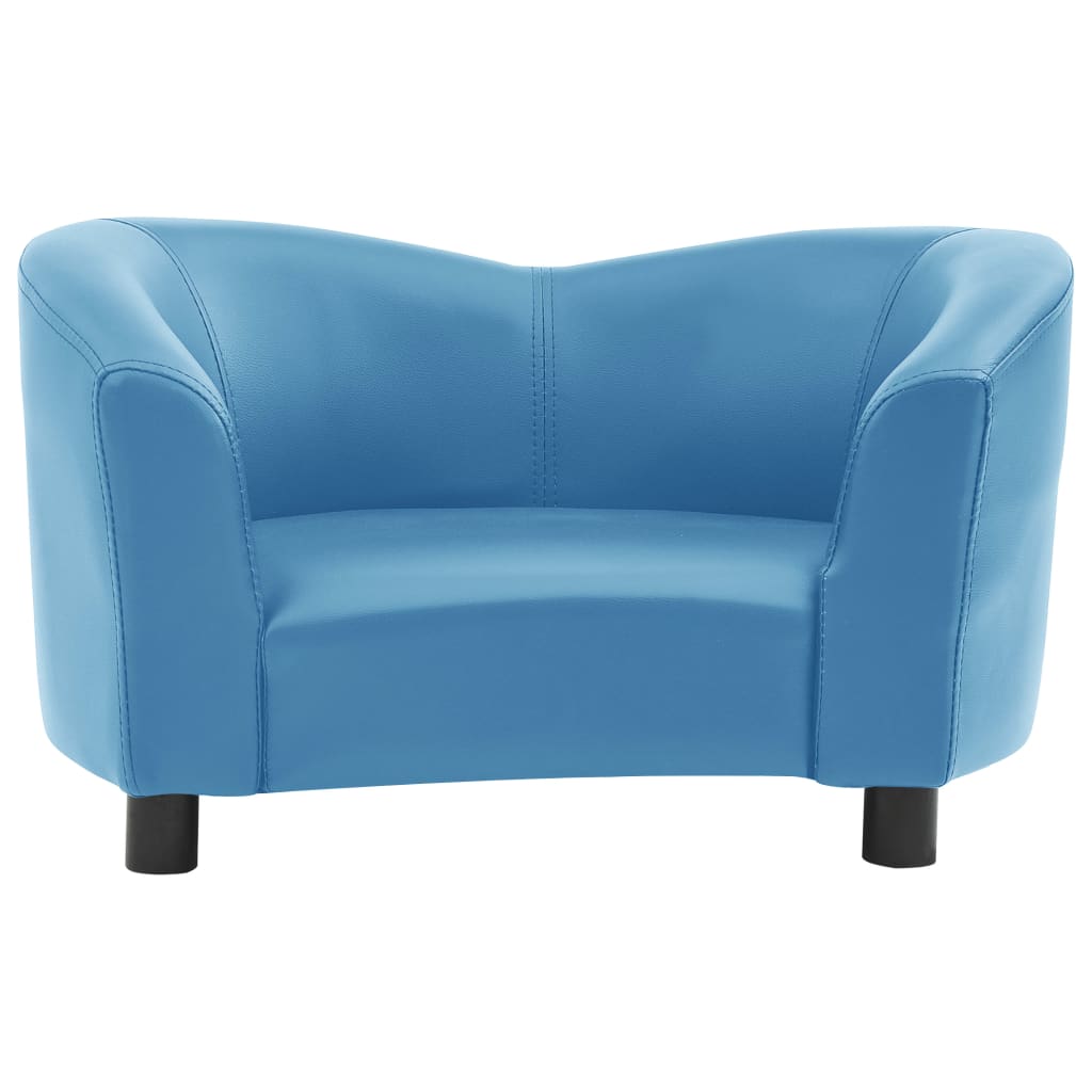 vidaXL suņu dīvāns, tirkīzzils, 67x41x39 cm, mākslīgā āda
