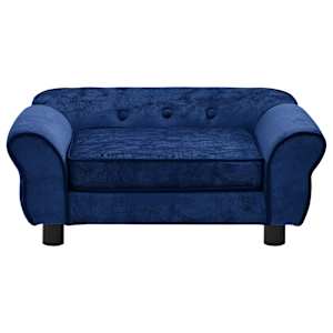 Pohovka pro psy modrá 72 x 45 x 30 cm plyš - obrázek 5