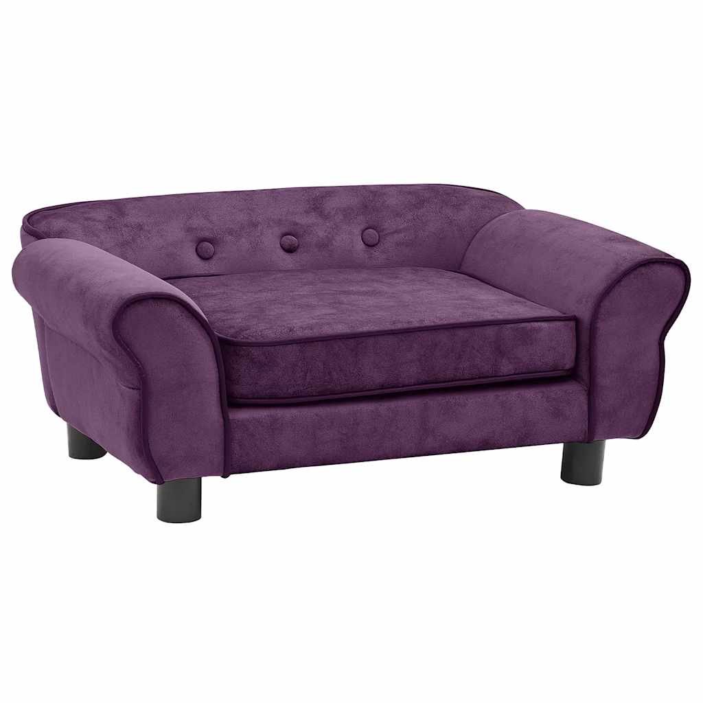 

vidaXL Dog Sofa Burgundy 28.3"x17.7"x11.8" Plush