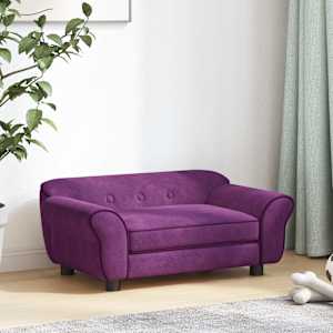 Pohovka pro psy vínová 72 x 45 x 30 cm plyš - obrázek 3