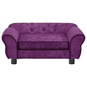 Pohovka pro psy vínová 72 x 45 x 30 cm plyš - obrázek 5