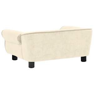 Pohovka pro psy krémová 72 x 45 x 30 cm plyš - obrázek 8