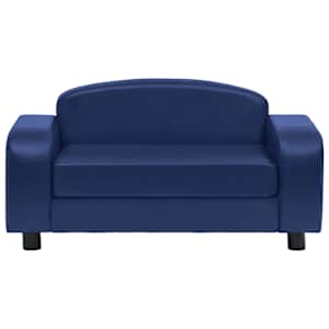 vidaXL Lova &scaron;unims, mėlynos spalvos, 80x50x40cm, dirbtinė oda