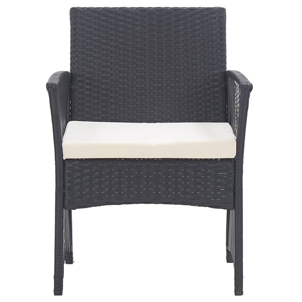 Patio Chairs 2 Pcs Outdoor Patio Dining Chair with Cushions Poly Rattan vidaXL - Picture 22 of 32