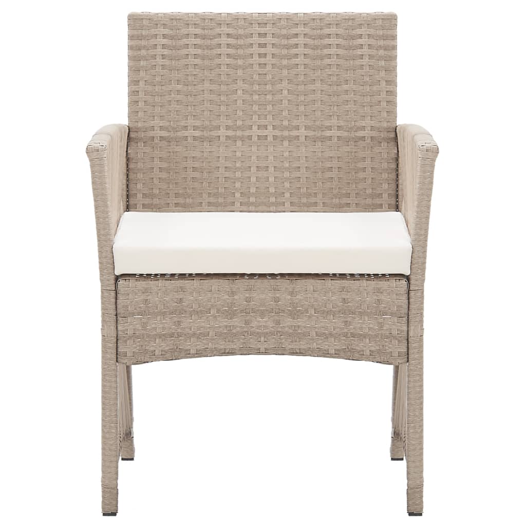 Patio Chairs 2 Pcs Outdoor Patio Dining Chair with Cushions Poly Rattan vidaXL - Picture 15 of 32