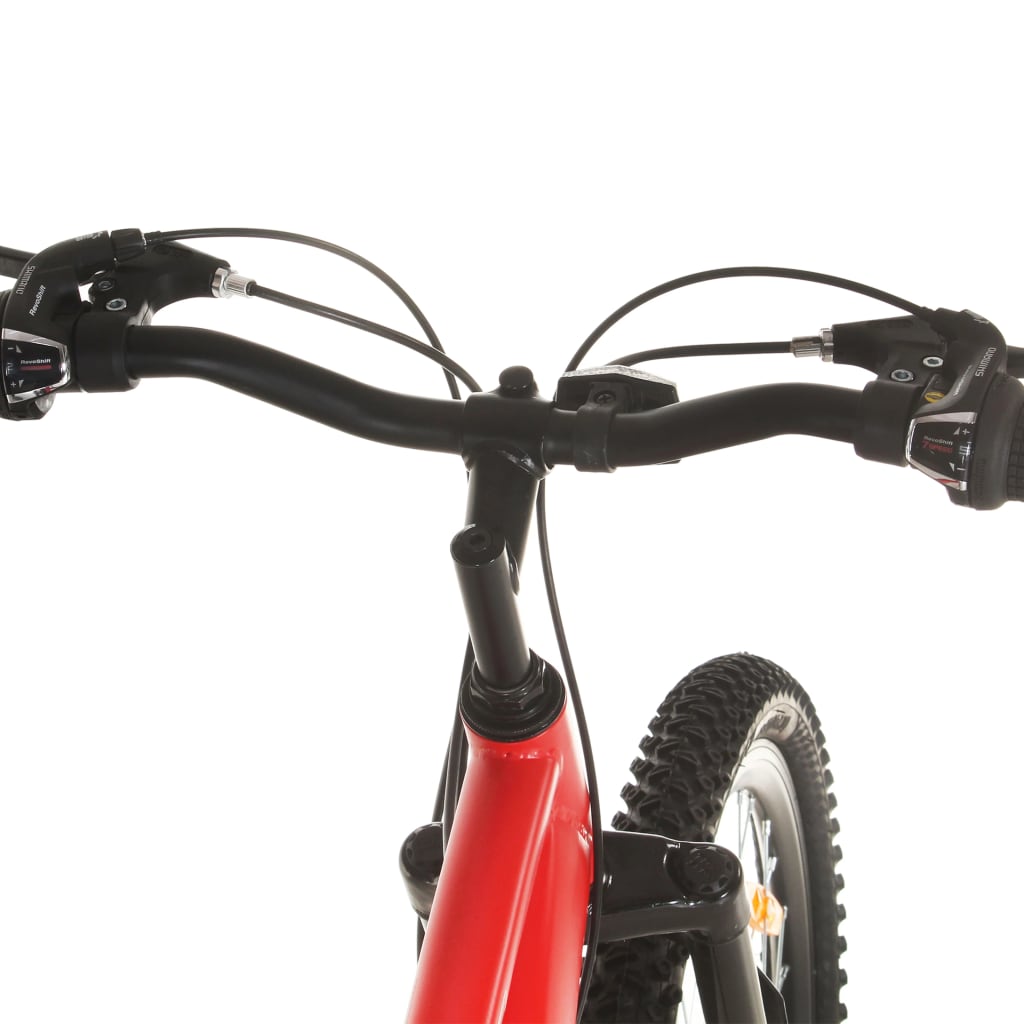 21 sebességes piros mountain bike 48 hüvelykes kerékkel 48 cm 