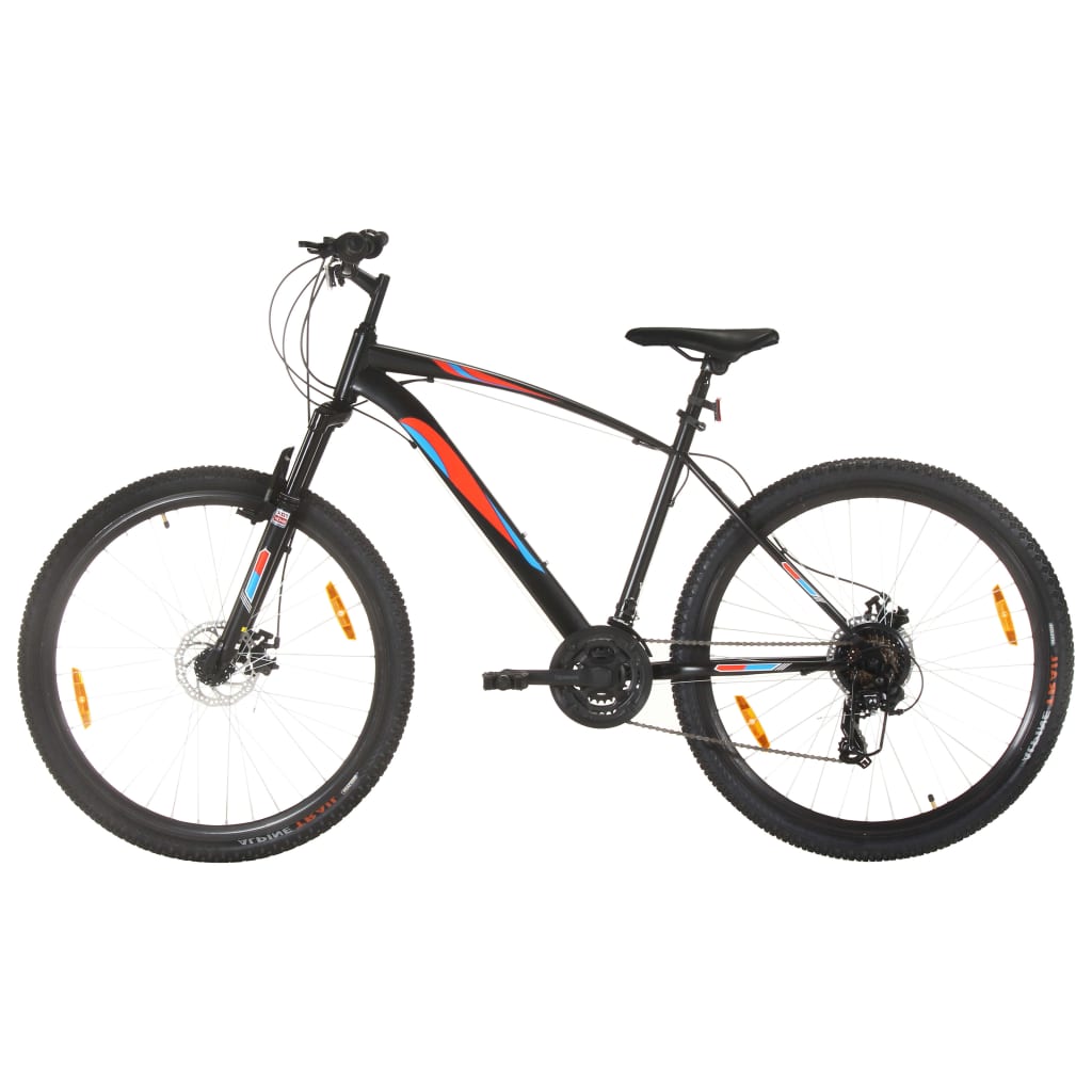 21 sebességes fekete mountain bike 29 hüvelykes kerékkel 48 cm 