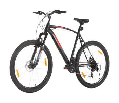 vidaXL Bicicleta de montanha 21 velocidades roda 29" 58 cm preto