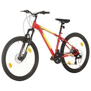 Horské kolo 21 rychlostí 27,5" kolo 38 cm červené - obrázek 2