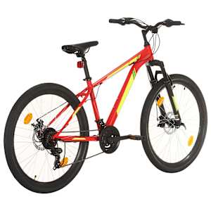 Horské kolo 21 rychlostí 27,5" kolo 38 cm červené - obrázek 3