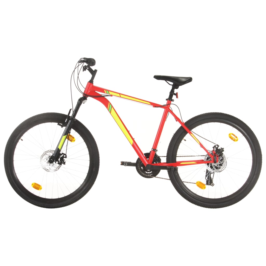 6: vidaXL mountainbike 21 gear 27,5 tommer hjul 42 cm rød