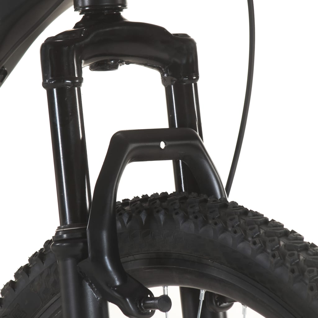 21 sebességes fekete mountain bike 27,5 hüvelykes kerékkel 38cm 