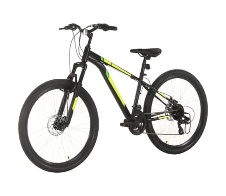 vidaXL Mountain Bike 21 Speed 27.5 inch Wheel 38 cm Black