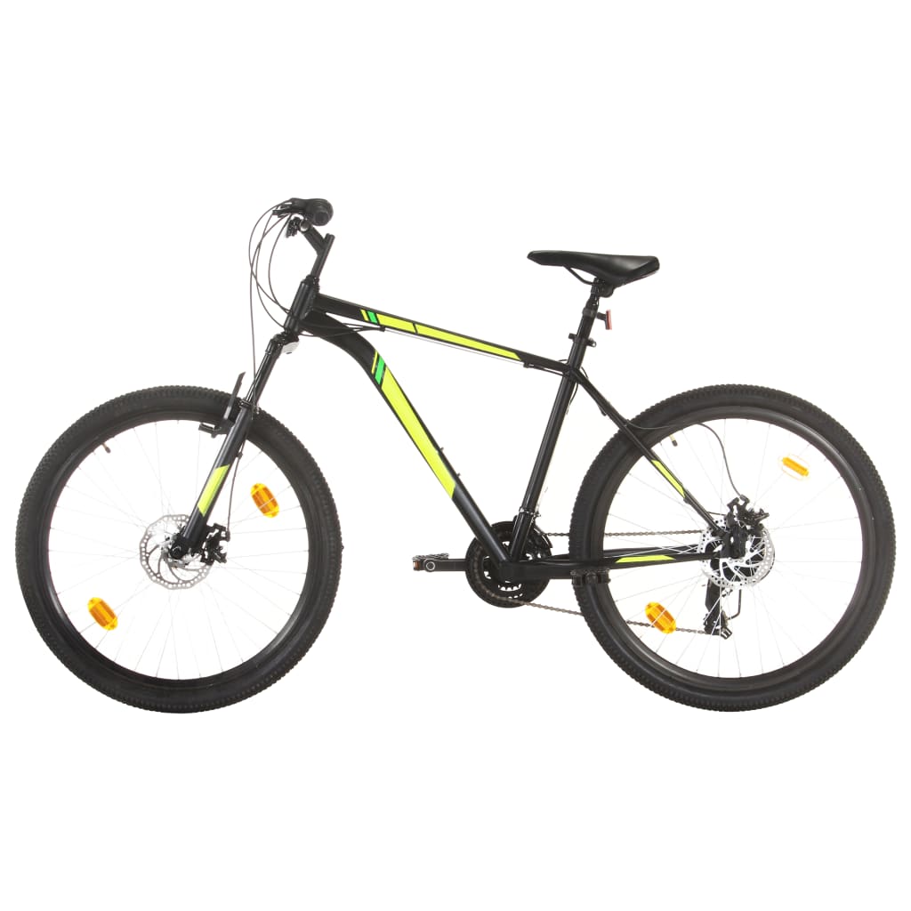 vidaXL Bicicletă montană cu 21 viteze, roată 27,5 inci, negru, 42 cm vidaxl.ro