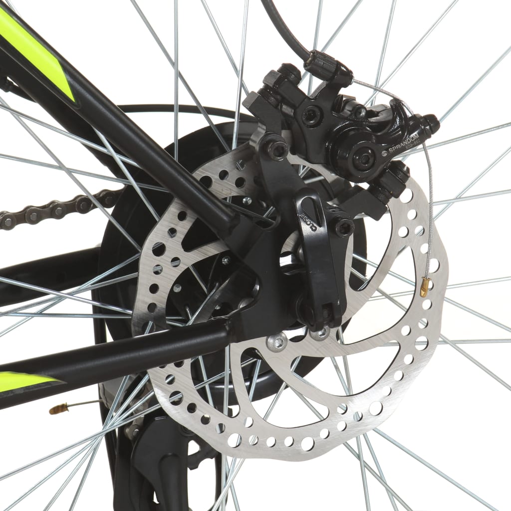 21 sebességes fekete mountain bike 27,5 hüvelykes kerékkel 42cm 