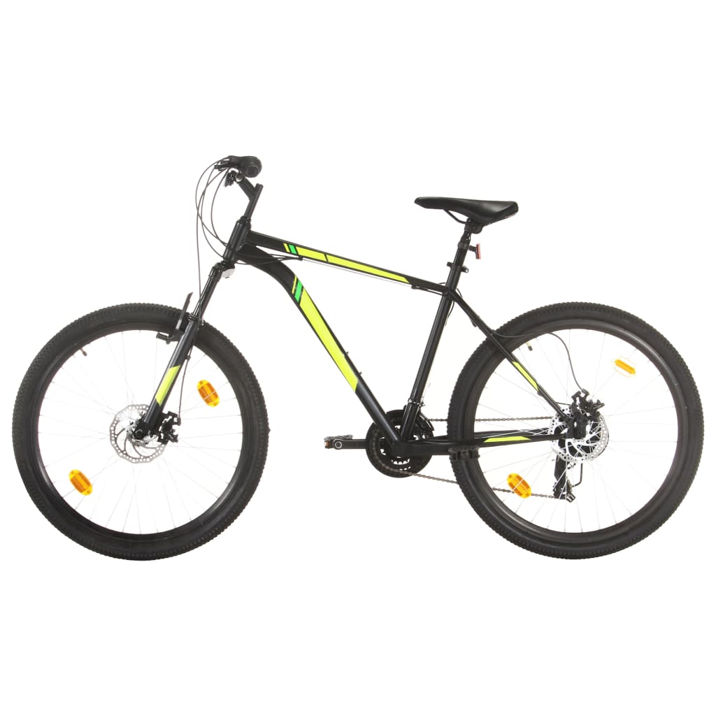 vidaXL Bicicletă montană cu 21 viteze, roată 27,5 inci, negru, 50 cm vidaxl.ro