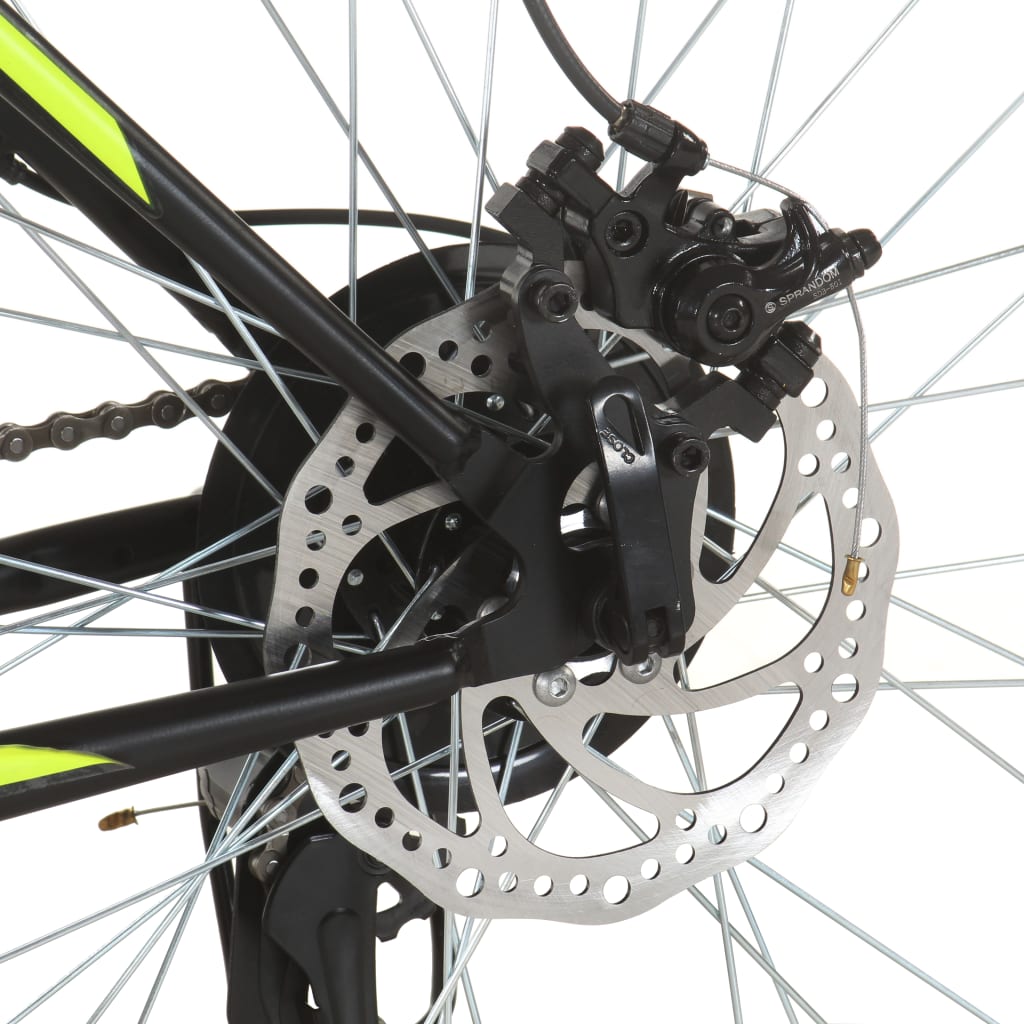21 sebességes fekete mountain bike 27,5 hüvelykes kerékkel 50cm 
