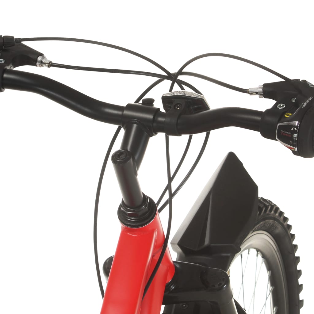21 sebességes piros mountain bike 26 hüvelykes kerékkel 36 cm 