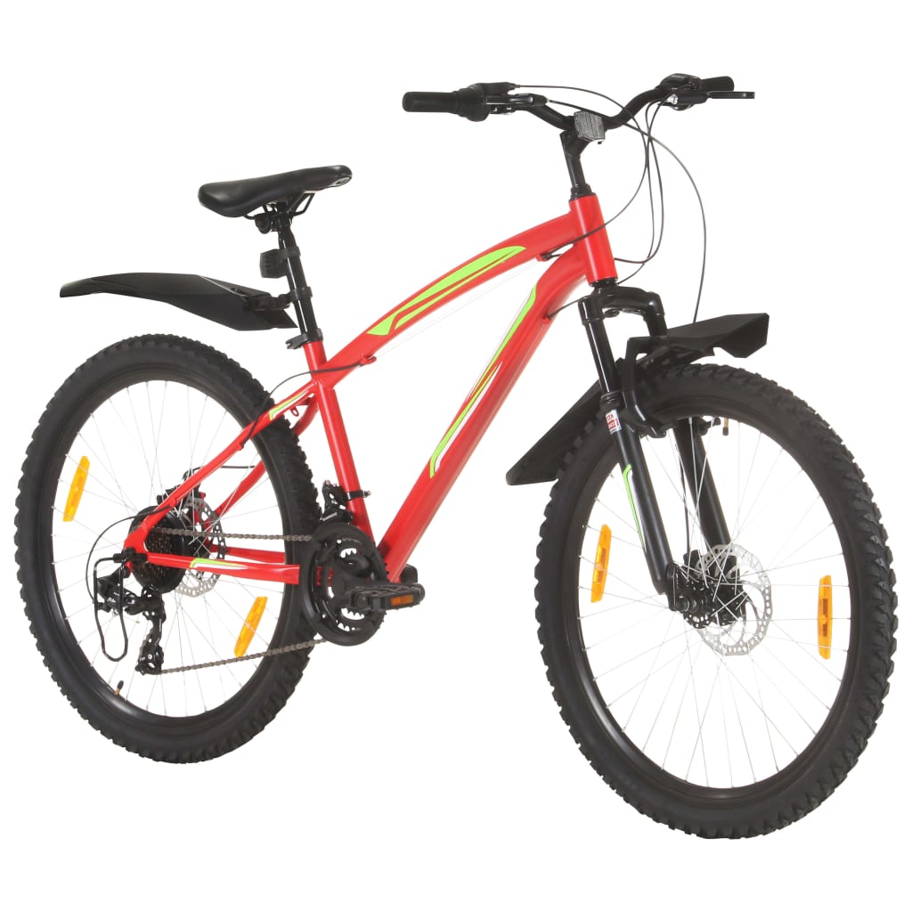 vidaXL Mountain Bike 21 Speed 26 inch Wheel 42 cm Red