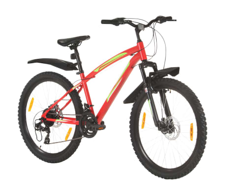 vidaXL Mountain Bike 21 Speed 26 inch Wheel 42 cm Red