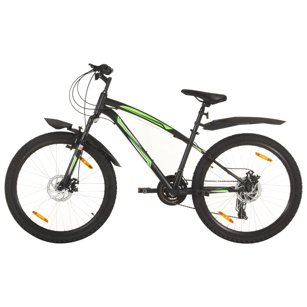 5: vidaXL mountainbike 21 gear 26 tommer hjul 36 cm sort