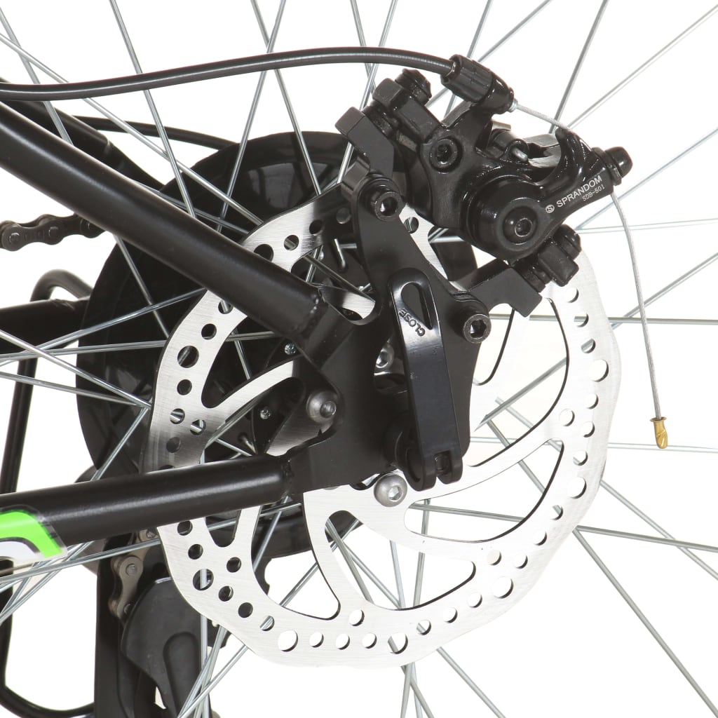 21 sebességes fekete mountain bike 26 hüvelykes kerékkel 36 cm 