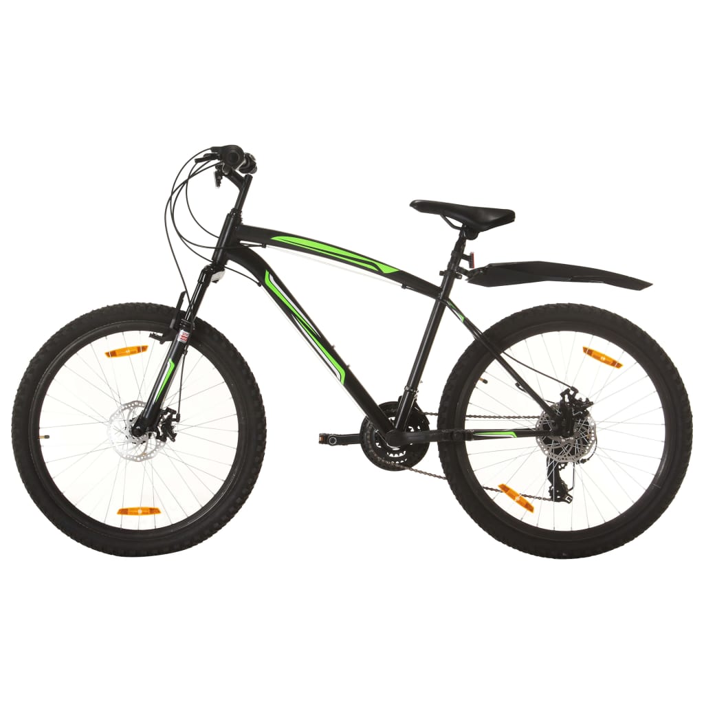 kalnu velosipēds, 21 ātrums, 26'', 46 cm, melns | Stepinfit.lv