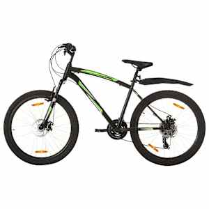 vidaXL m&auml;giratas 21 k&auml;iguga 26'' ratas 46 cm raam, must
