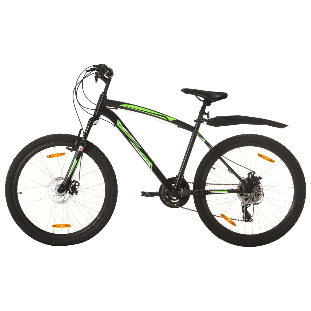 Vélo de montagne 21 vitesses Roues de 26 pouces 46 cm Noir