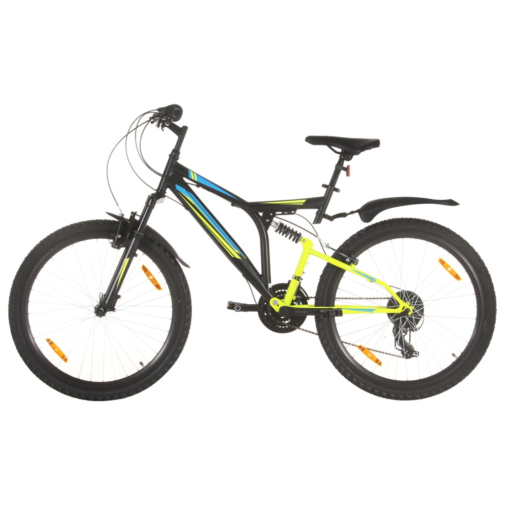 Correct Realistisch humor Mountainbike 21 versnellingen 26 inch wielen 49 cm zwart - Décor 24