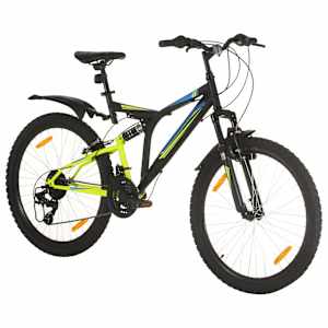 Horské kolo 21 rychlostí 26" kolo 49 cm černé - obrázek 2