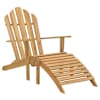 vidaXL Adirondack tool jalatoega, tiikpuu