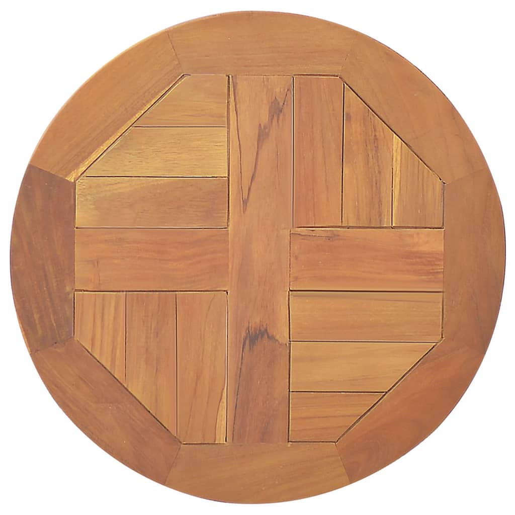 Petrashop  Stolní deska masivní teakové dřevo kulatá 2,5 cm 40 cm