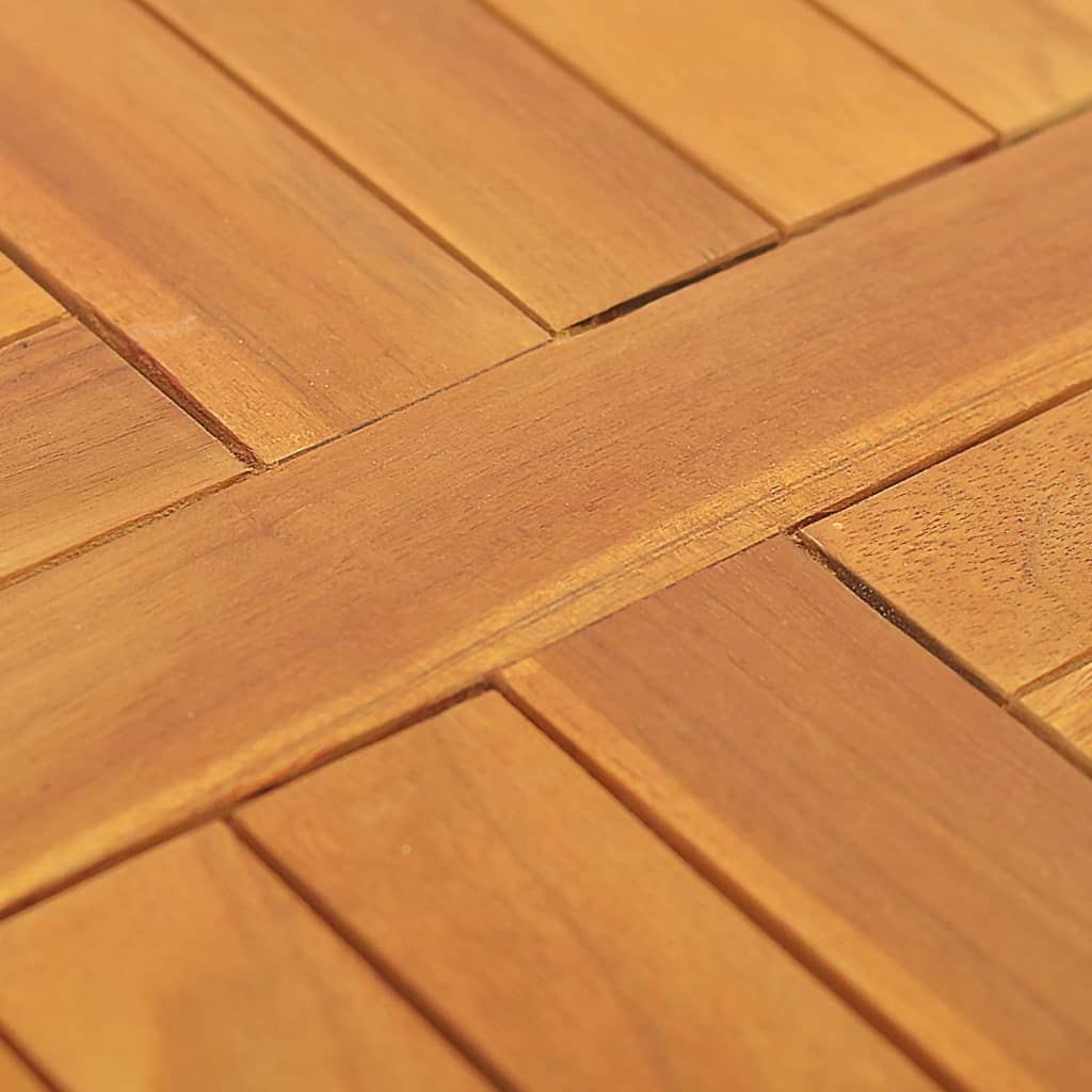 Tischplatte Massivholz Teak Rund 2,5 cm 50 cm | Stepinfit.de