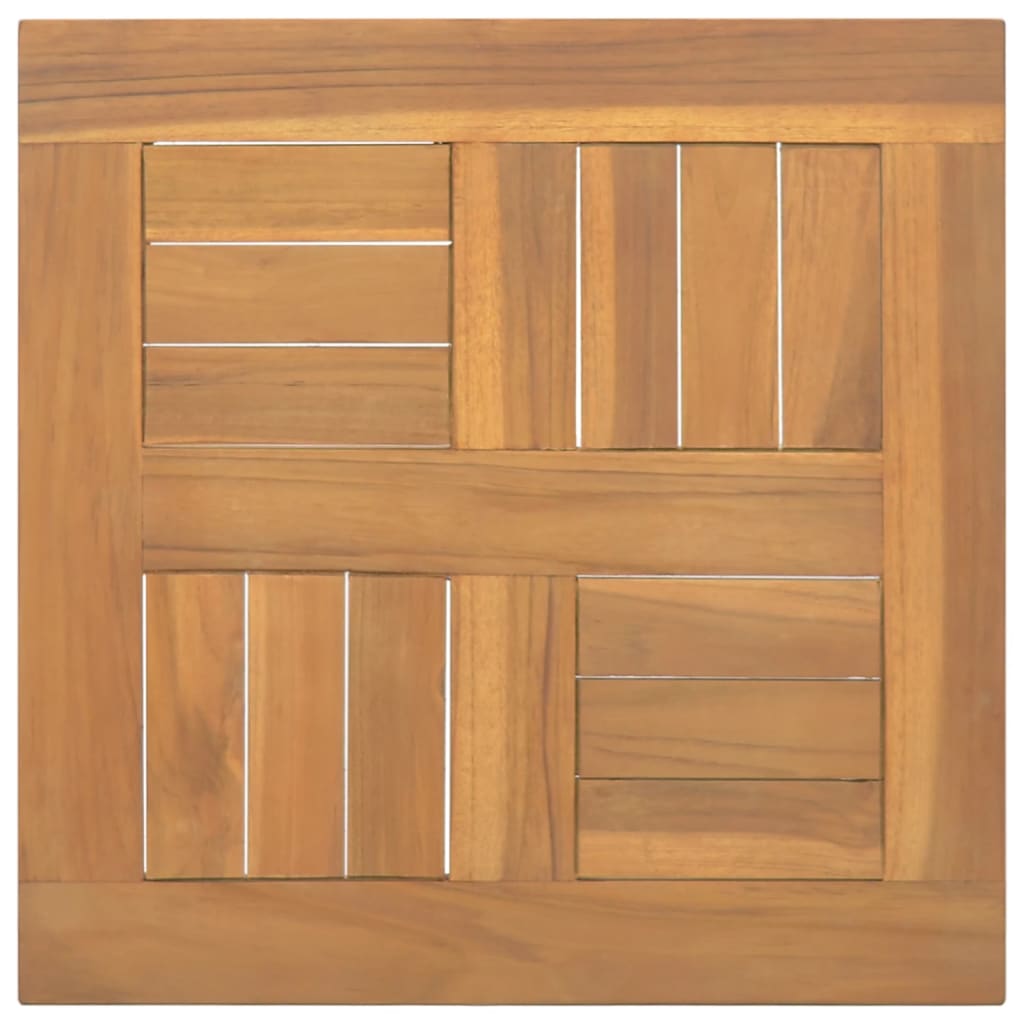 vidaXL Tischplatte Quadratisch 40x40x2,5 cm Massivholz Teak