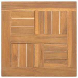 Čtvercová stolní deska 40 x 40 x 2,5 cm masivní teakové dřevo - obrázek 2