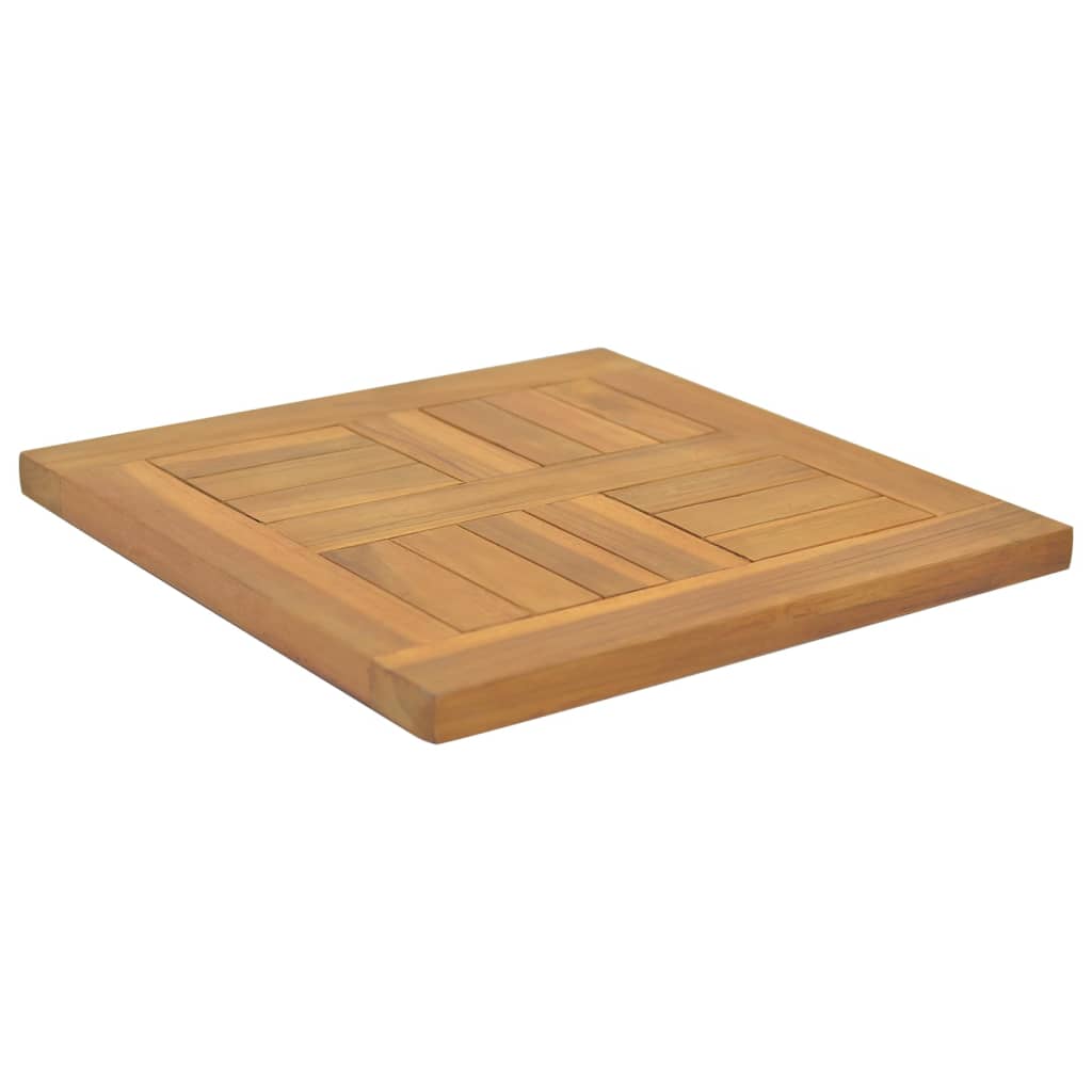 Tischplatte Quadratisch 40x40x2,5 cm Massivholz Teak | Stepinfit.de