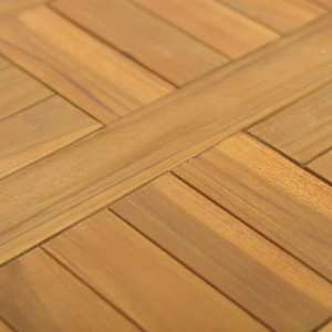 Čtvercová stolní deska 40 x 40 x 2,5 cm masivní teakové dřevo - obrázek 6