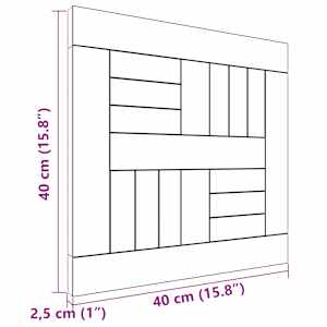 Čtvercová stolní deska 40 x 40 x 2,5 cm masivní teakové dřevo - obrázek 7