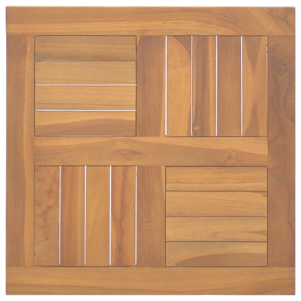 vidaXL Čtvercová stolní deska 50 x 50 x 2,5 cm masivní teakové dřevo