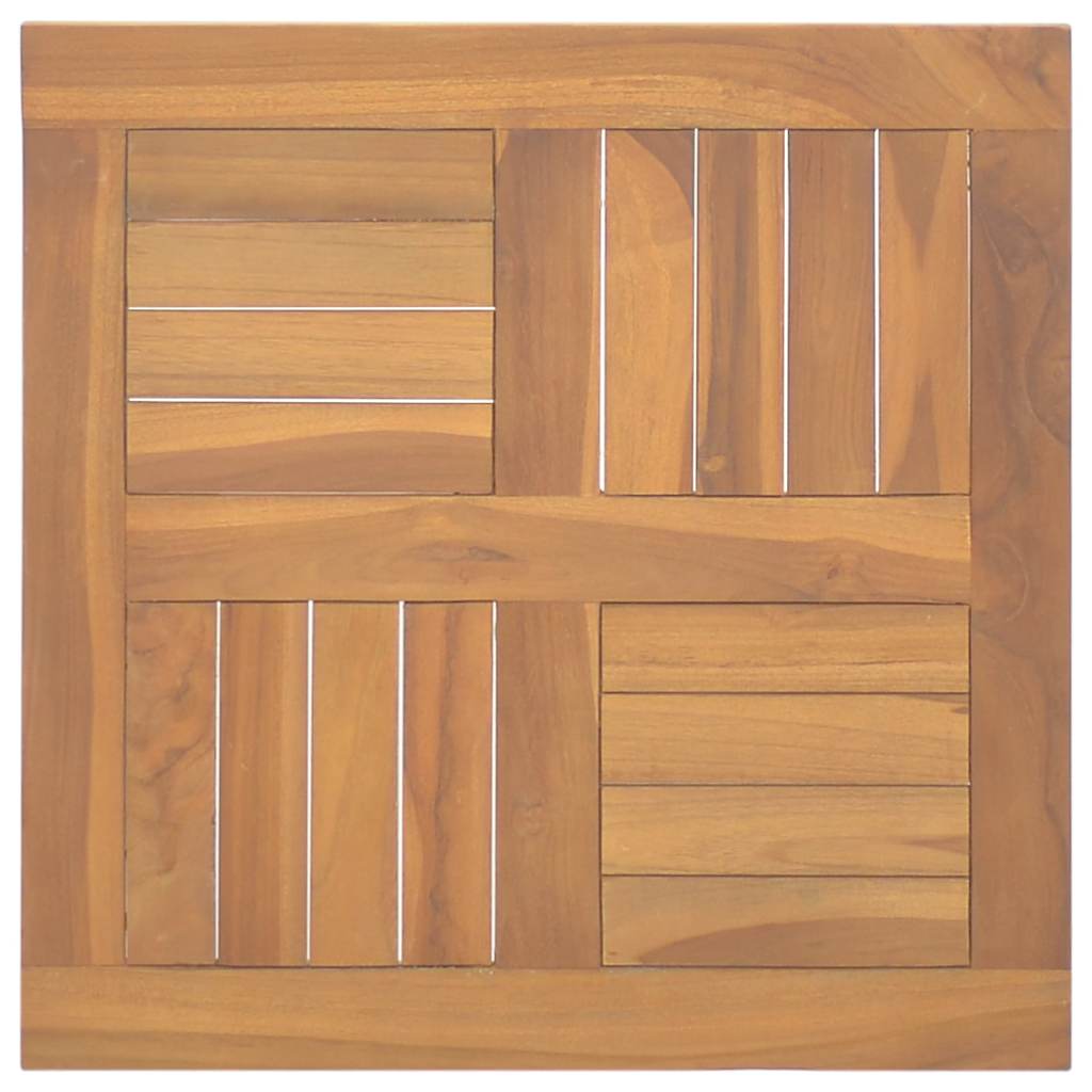 vidaXL Čtvercová stolní deska 50 x 50 x 2,5 cm masivní teakové dřevo