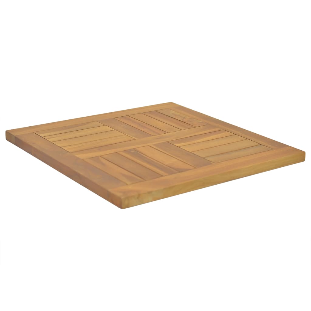 Tischplatte Quadratisch 50x50x2,5 cm Massivholz Teak | Stepinfit.de